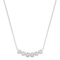 0.96 CTW Moissanite Curved Bar Necklace