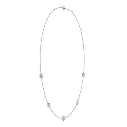 0.53 CTW Moissanite Station Necklace