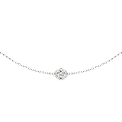 0.53 CTW Moissanite Station Necklace