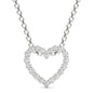 0.28CT Moissanite Heart Pendant