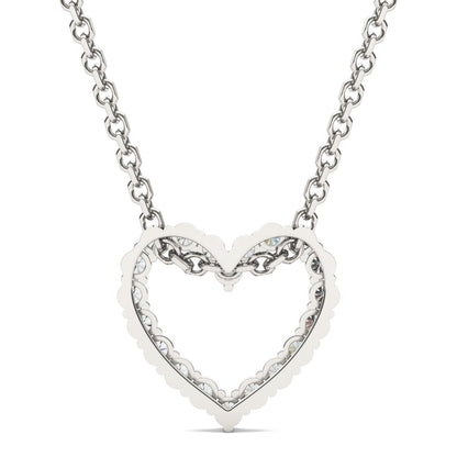 0.28CT Moissanite Heart Pendant