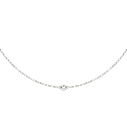 0.50 CTW Moissanite Station Necklace