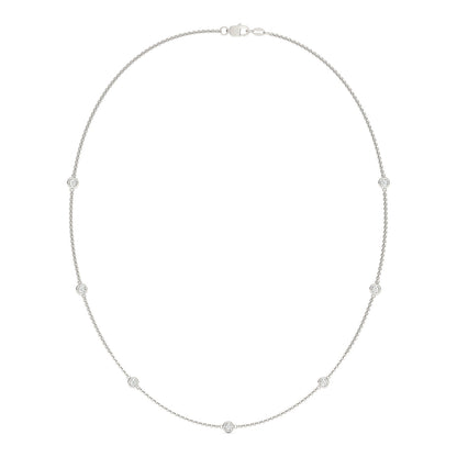 0.70 CTW Moissanite Sterling Silver Necklace