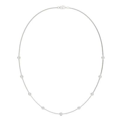 0.90 CTW Moissanite Sterling Silver Necklace