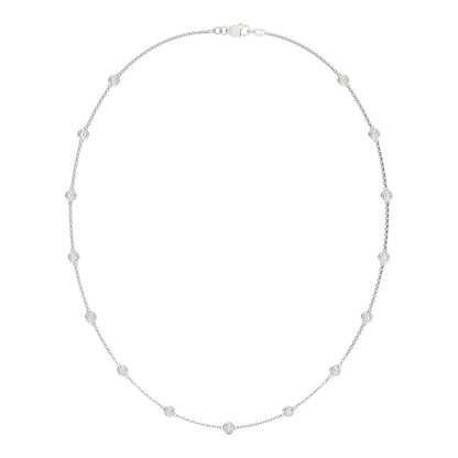 1.50 CTW Moissanite Station Necklace