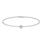 0.10 CTW Moissanite Station Bracelet