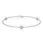 0.30 CTW Moissanite Station Bracelet