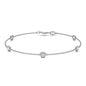 0.50 CTW Moissanite Station Bracelet