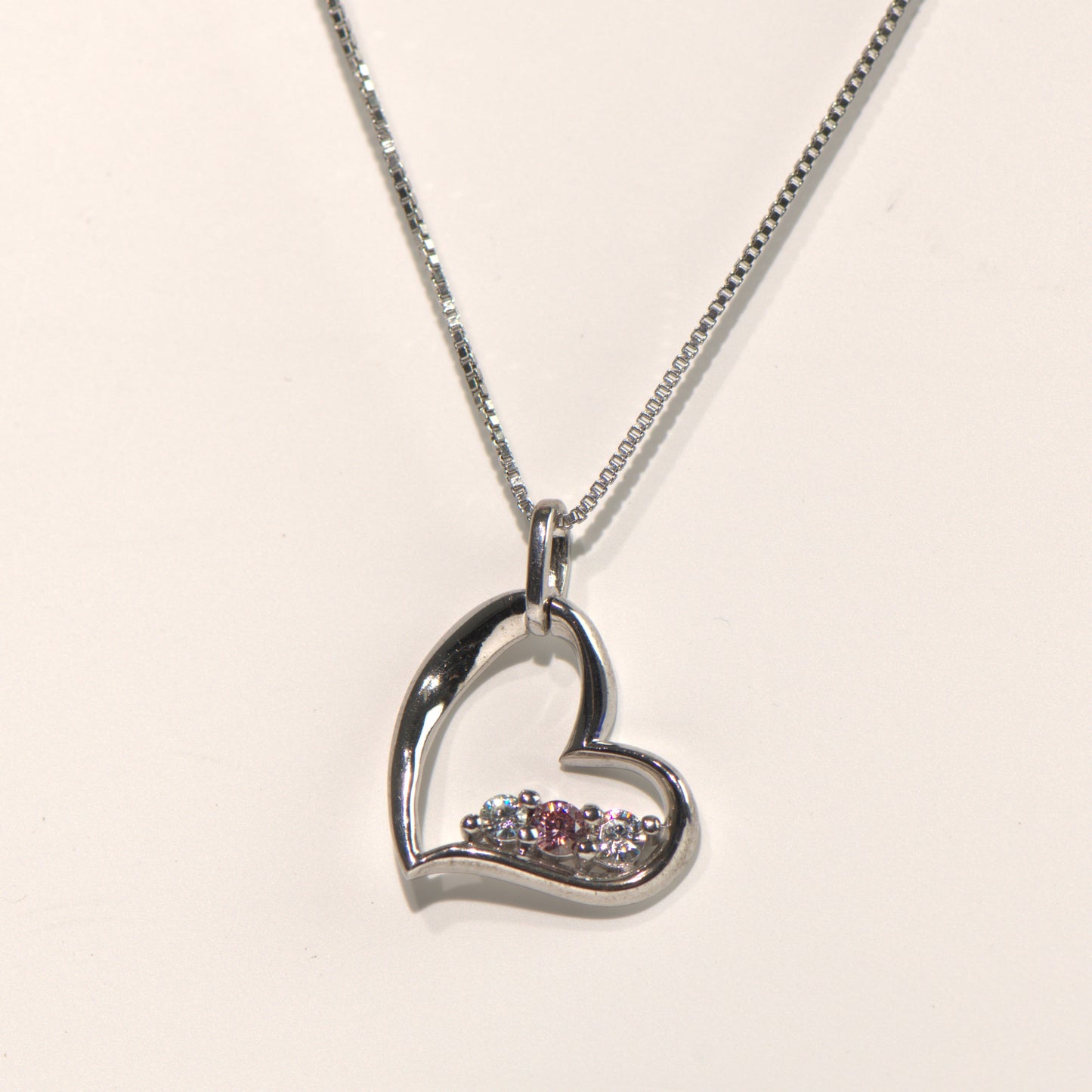 Elegant 0.26 CTW Heart Pendant Necklace in Sterling Silver