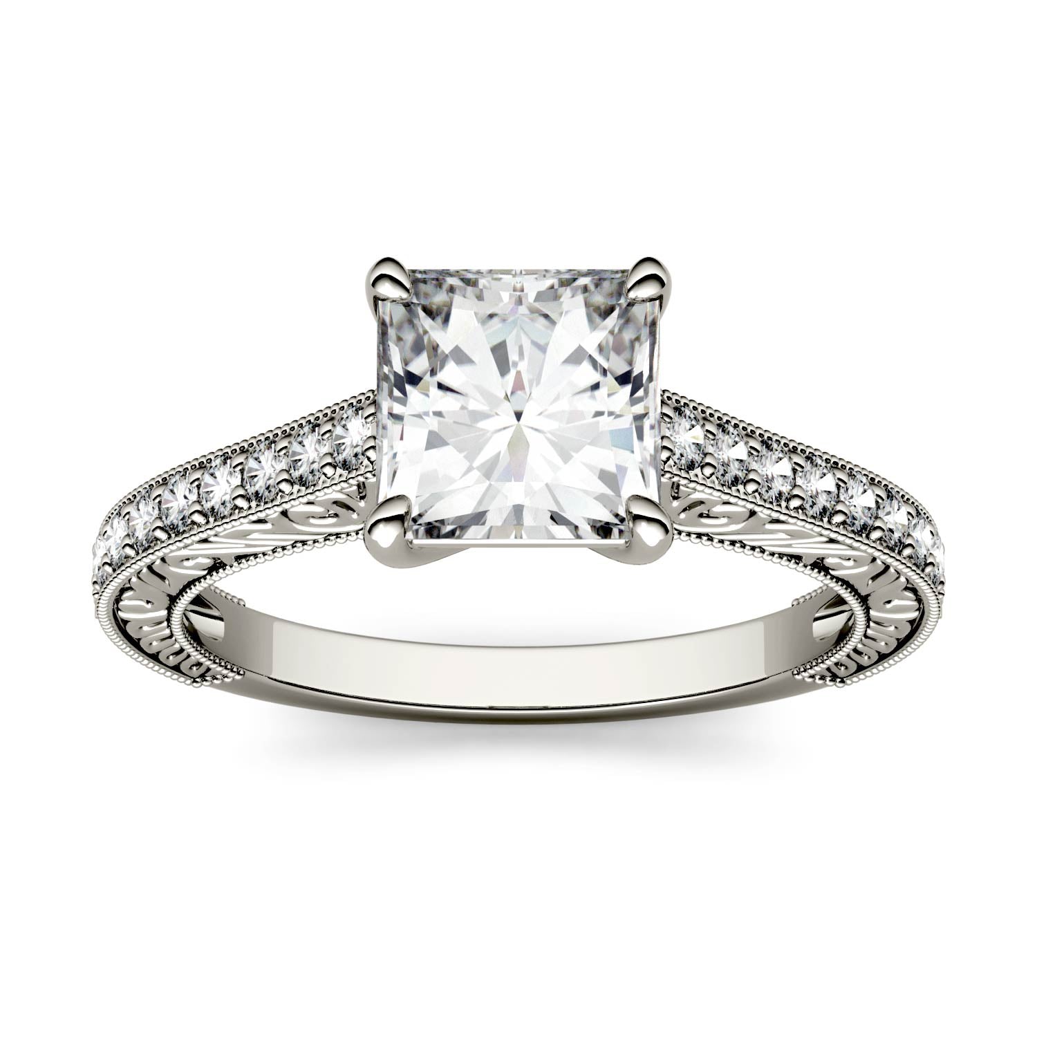 1.74 CTW Moissanite Engagement Ring