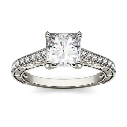 1.74 CTW Moissanite Engagement Ring