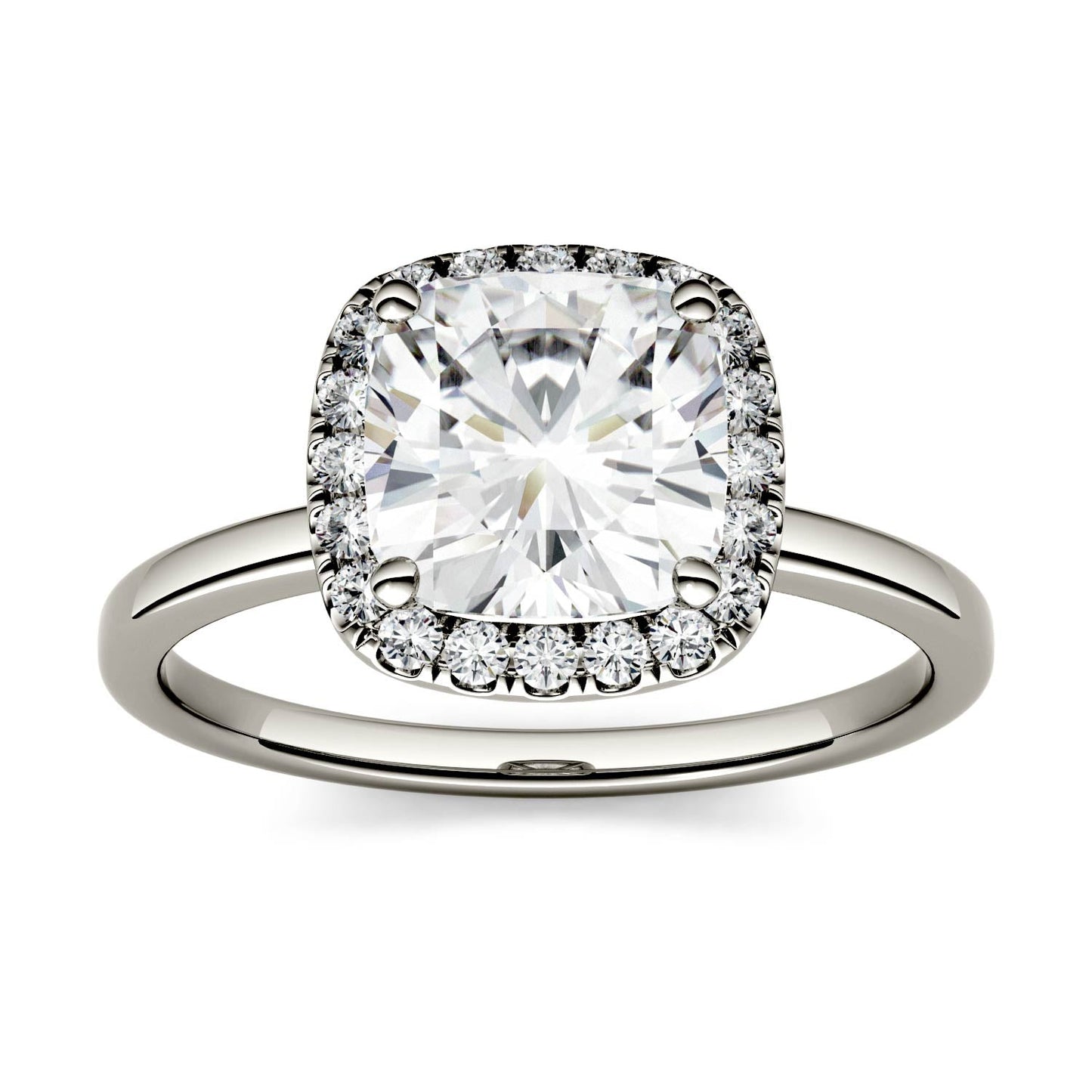 1.43 CTW Cushion Moissanite Ring