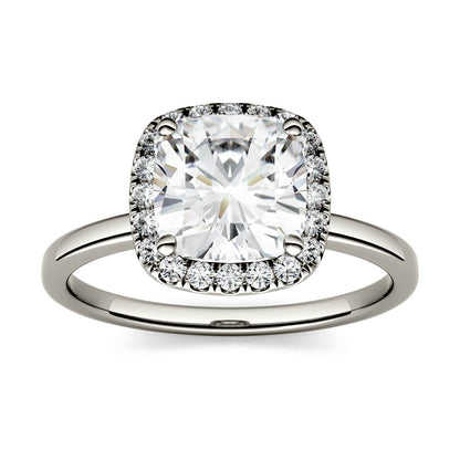 1.43 CTW Cushion Moissanite Ring