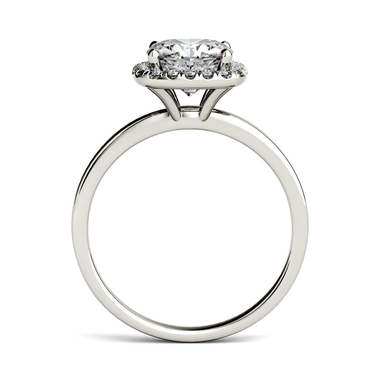 1.43 CTW Cushion Moissanite Ring