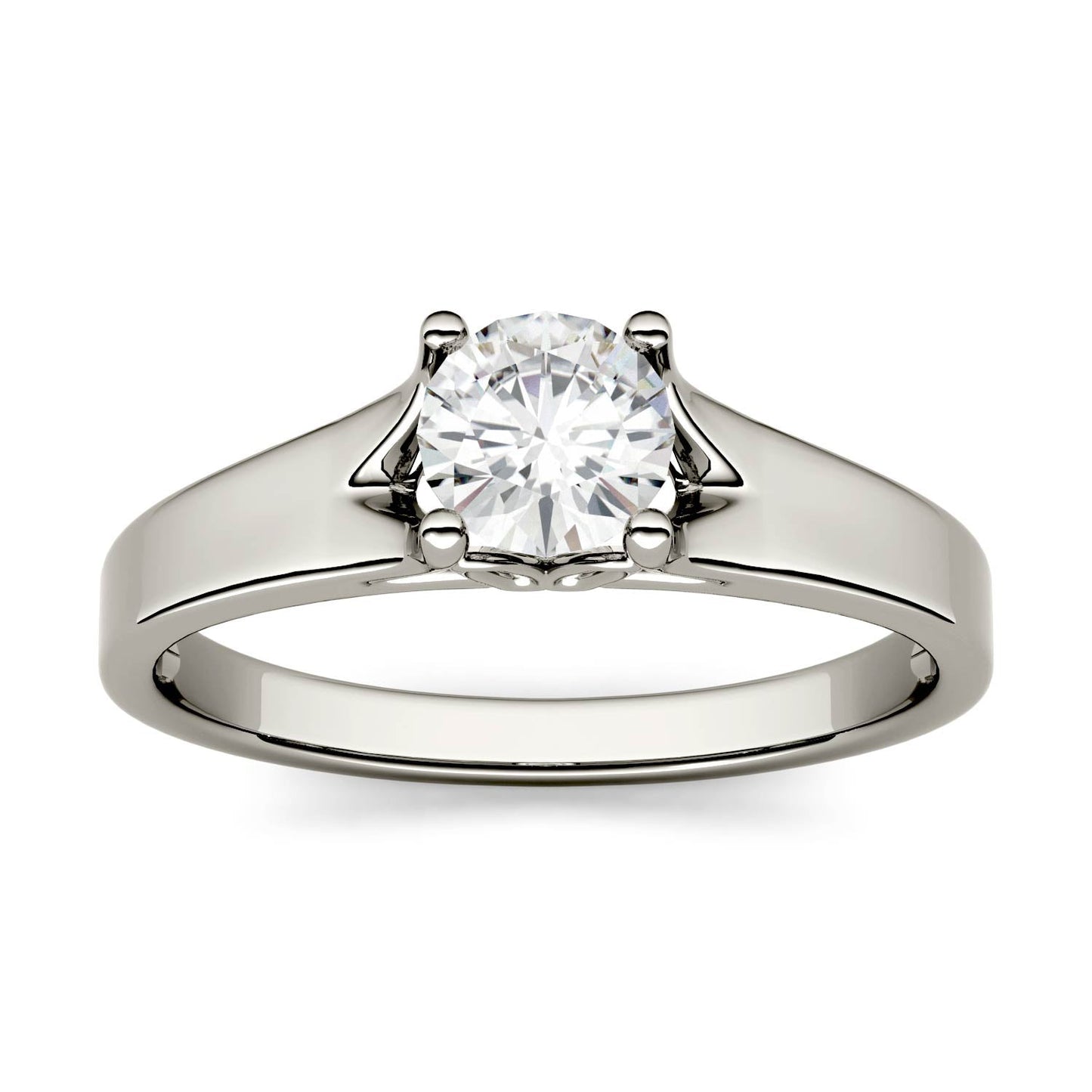 0.50 CTW Moissanite Solitaire Ring