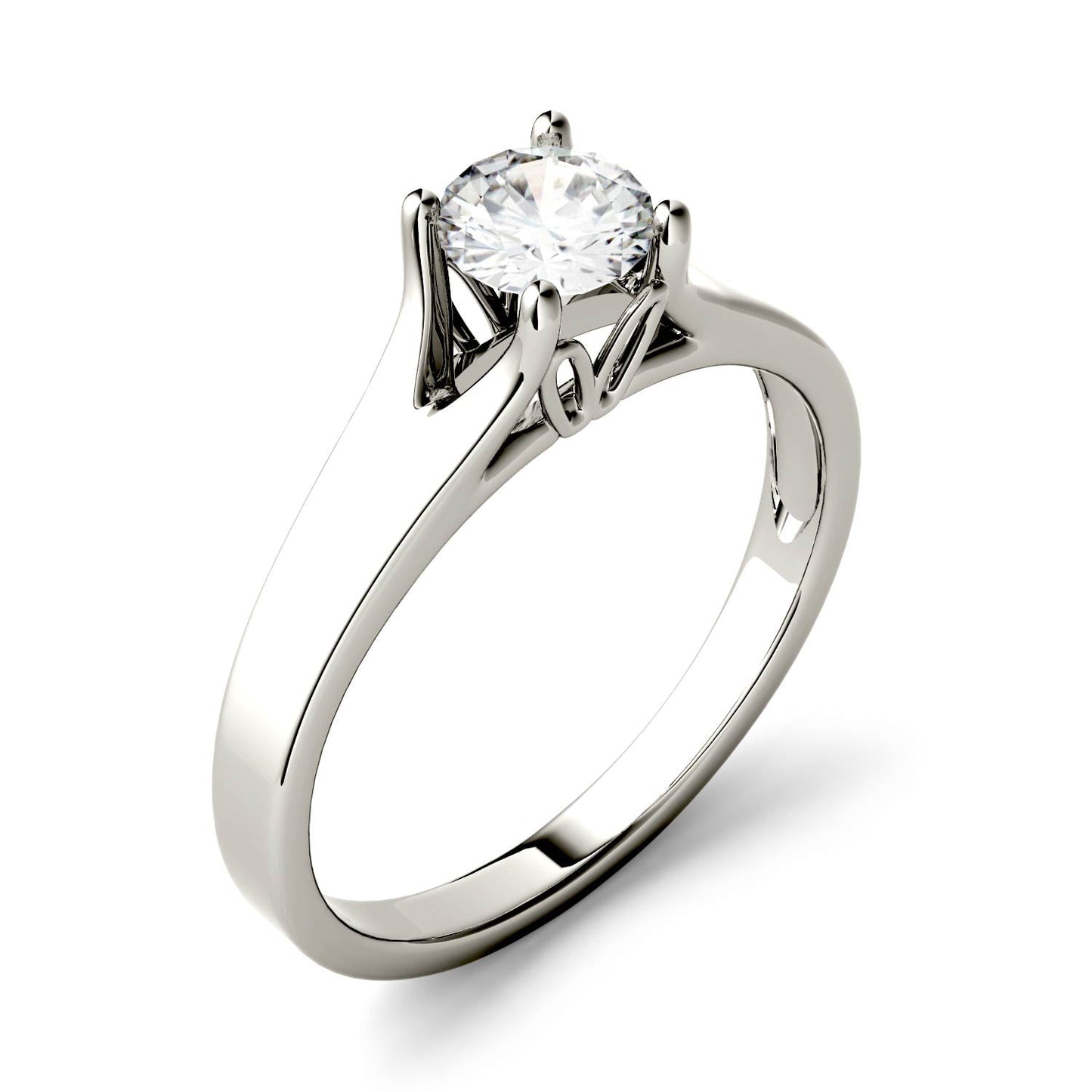 0.50 CTW Moissanite Solitaire Ring