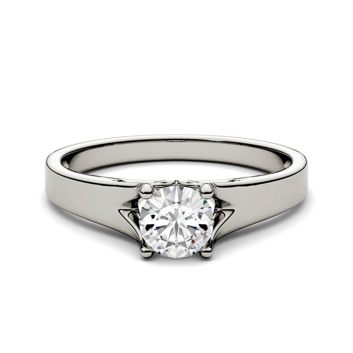 0.50 CTW Moissanite Solitaire Ring