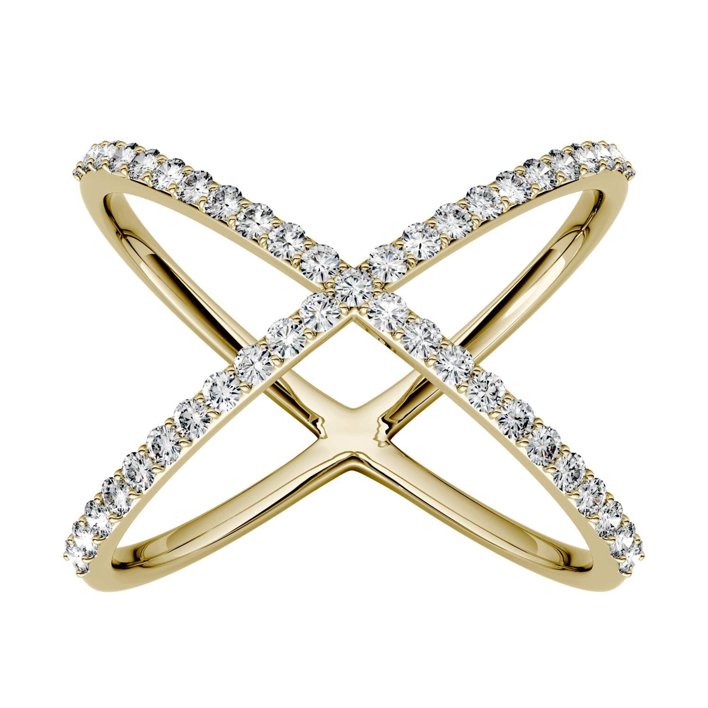 0.45 CTW Moissanite Gold Ring