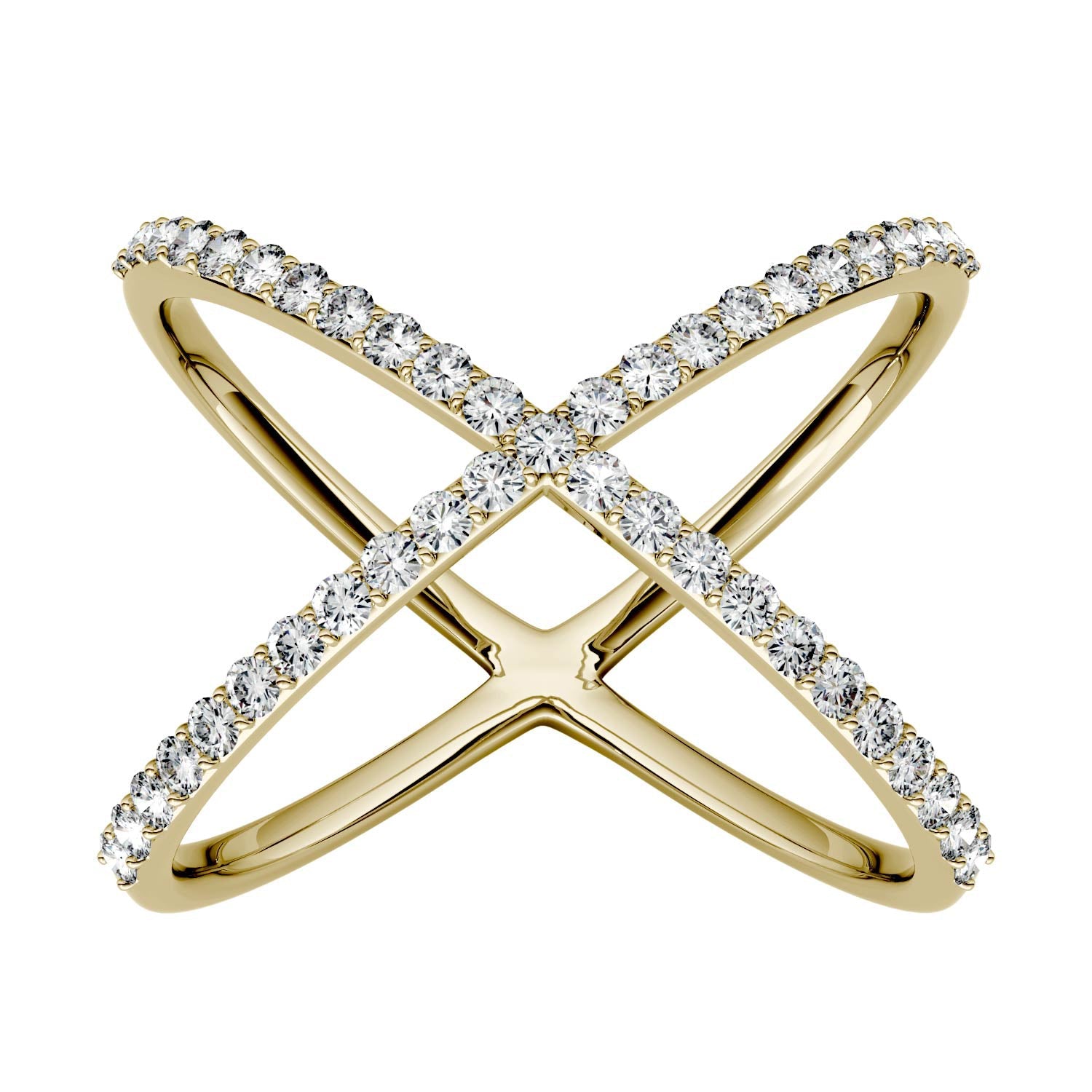 0.45 CTW Moissanite Gold Ring