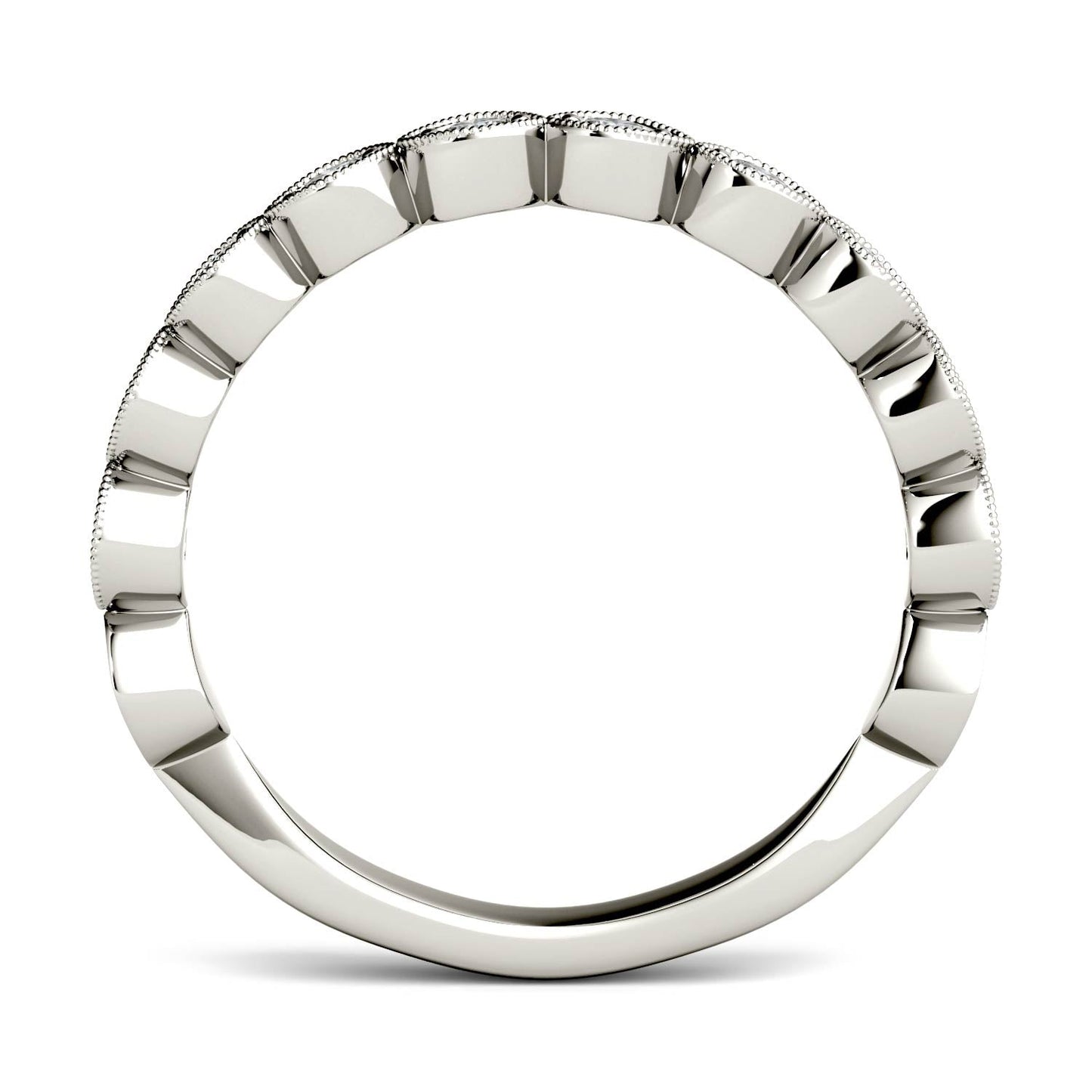 0.40 CTW Moissanite Bezel Band