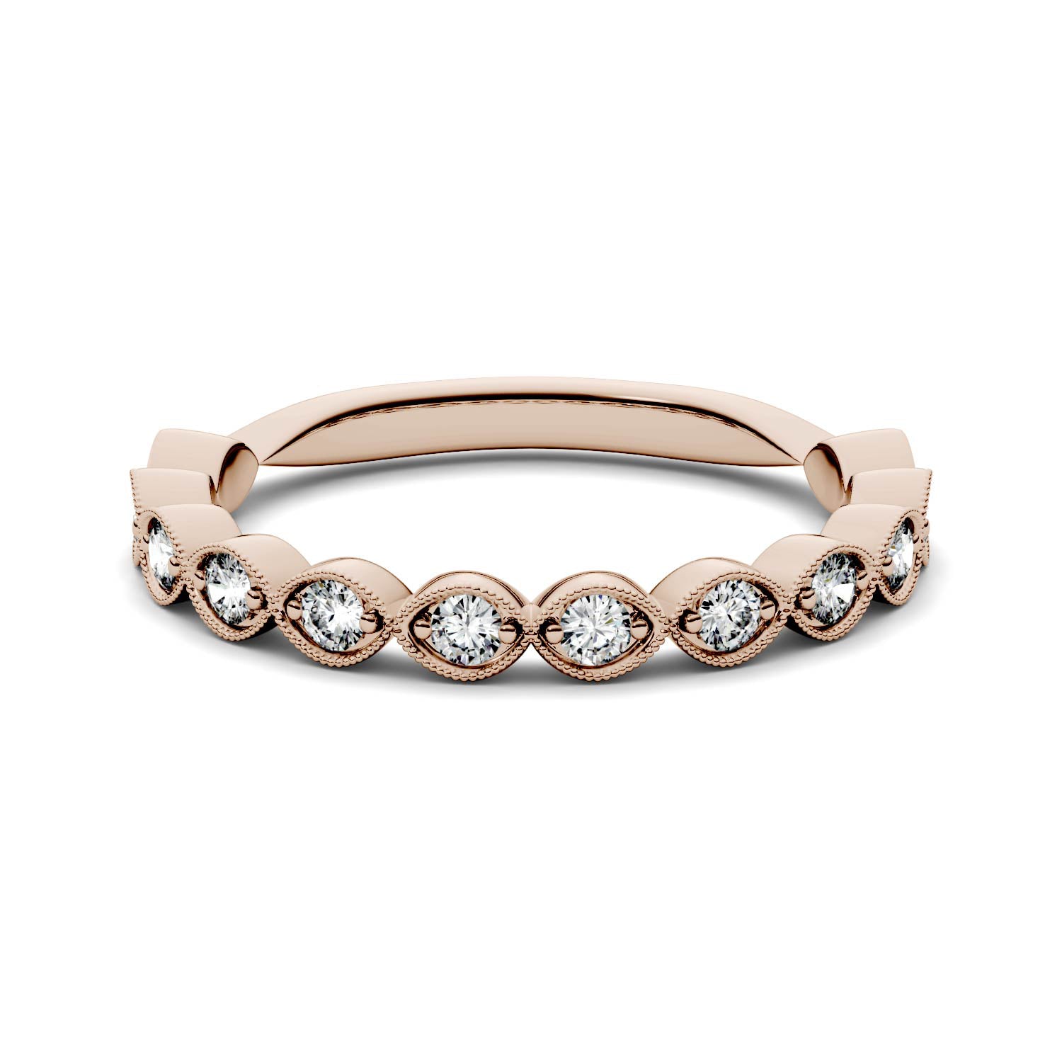 0.40 CTW Moissanite Rose Gold Ring