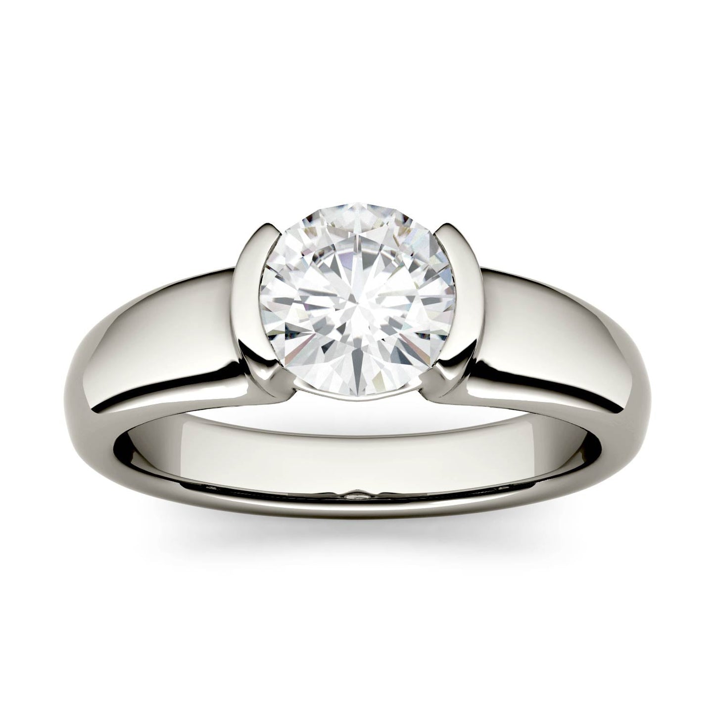 1 CTW Moissanite Engagement Ring