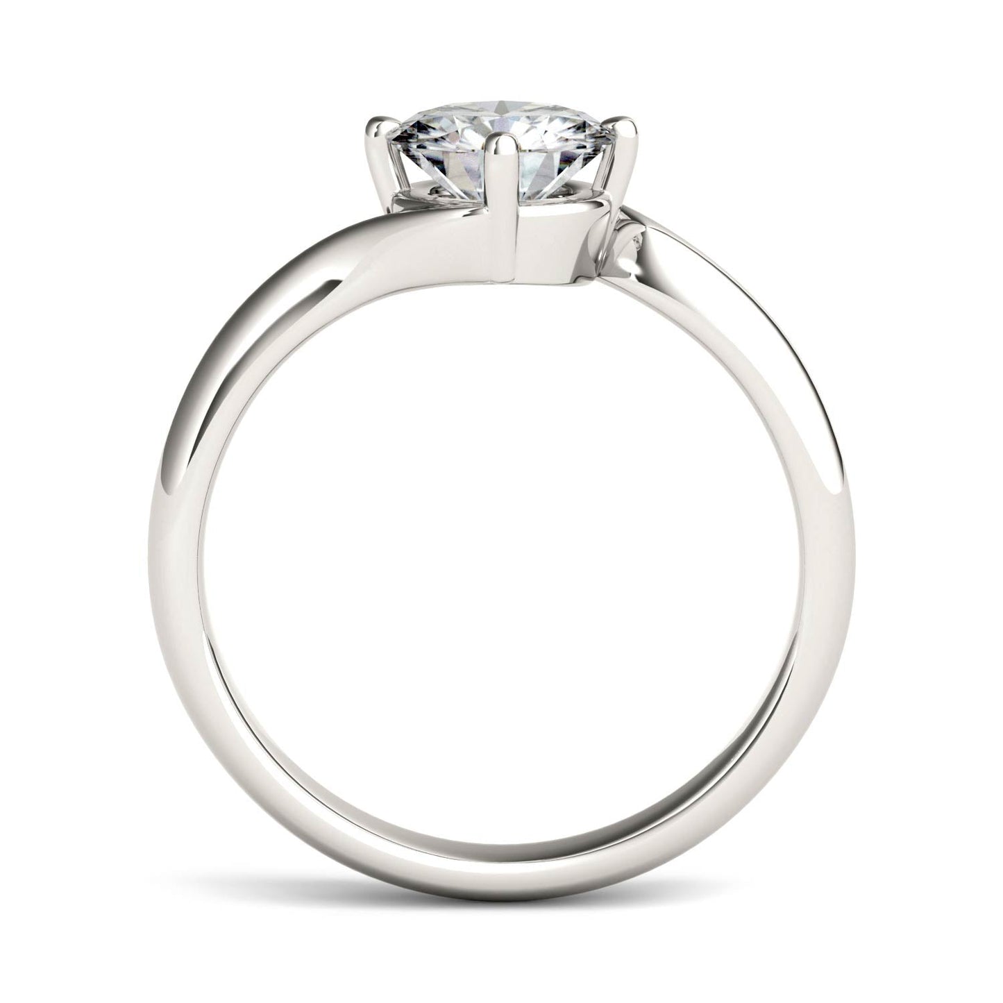 1.00 CTW Moissanite Bypass Ring