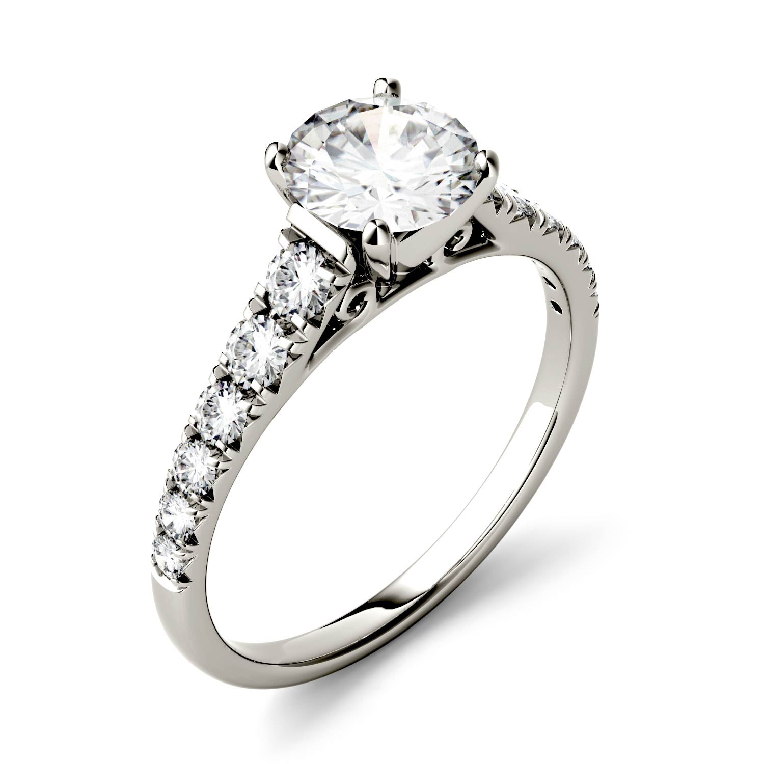 1.29 CTW Moissanite Engagement Ring