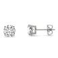 2.00 CTW Round Moissanite Platinum Earrings