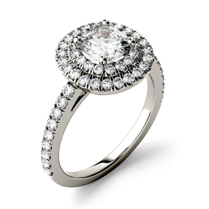 1.77 CTW Moissanite Halo Ring