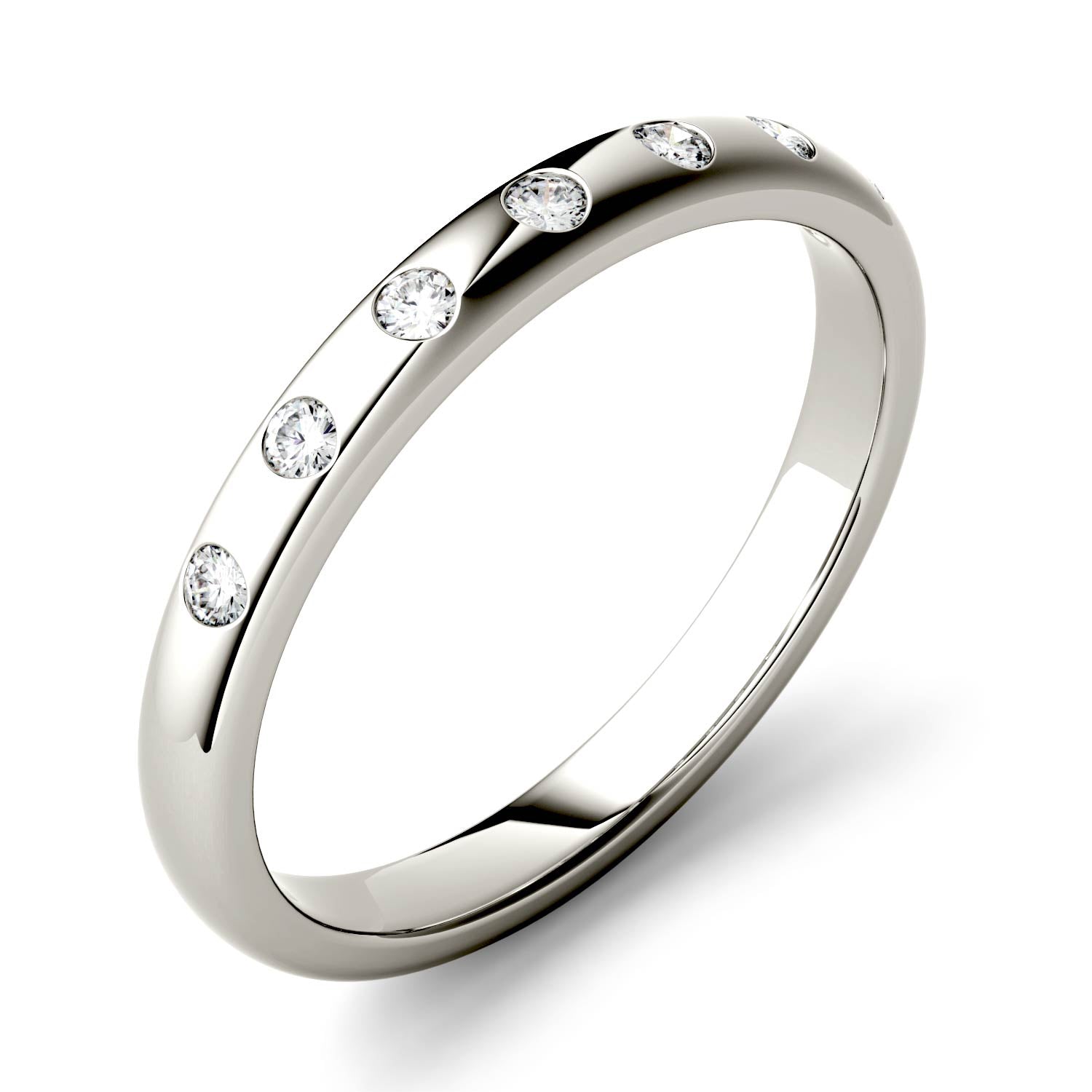 0.11 CTW Moissanite Stackable Ring