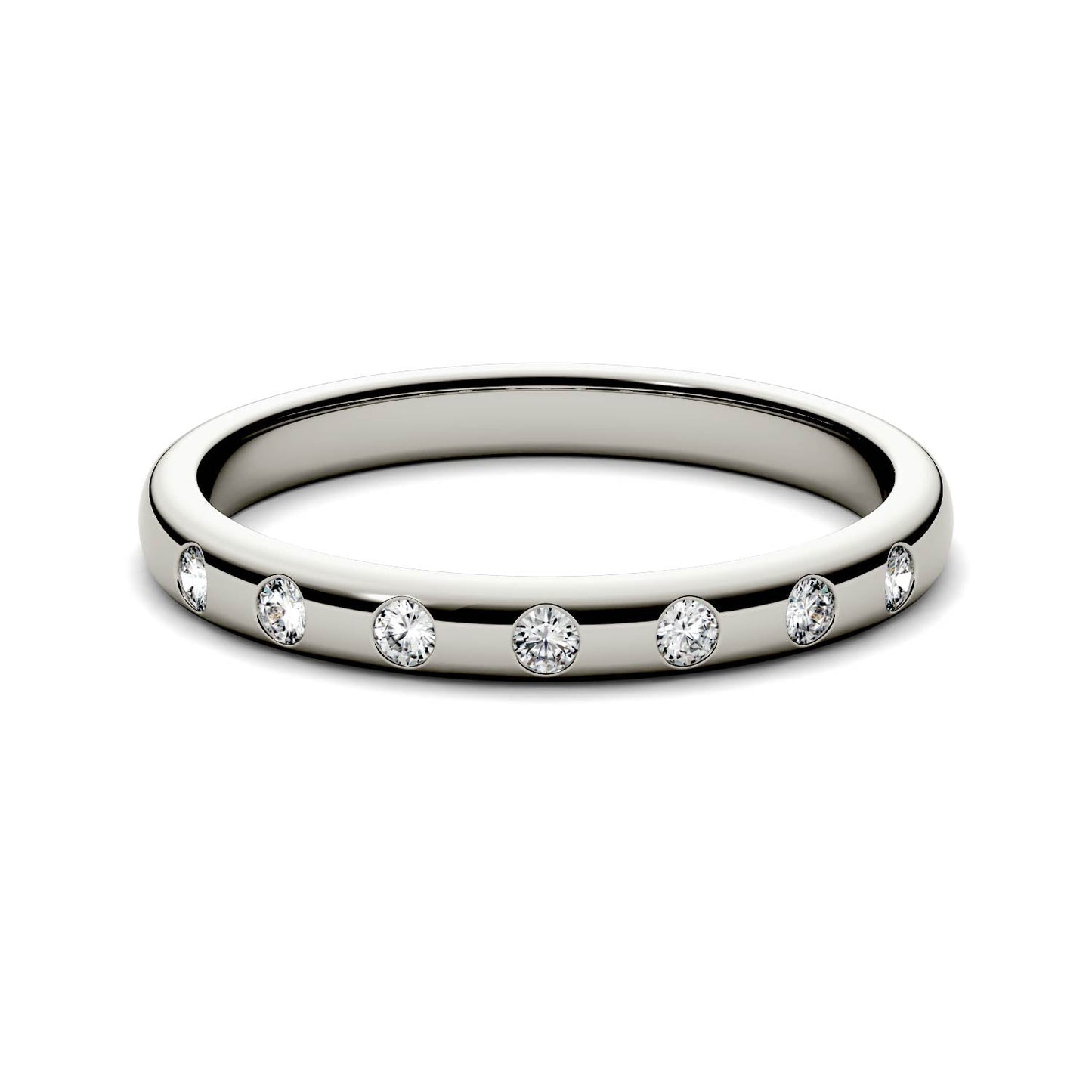 0.11 CTW Moissanite Stackable Ring