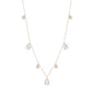 Moissanite Rose Gold Station Necklace