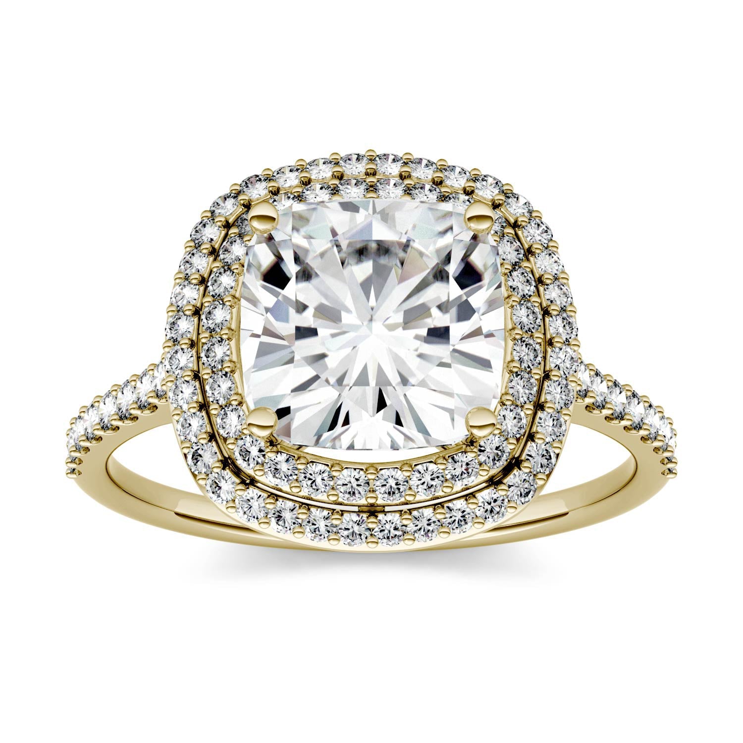 2.90 CTW Moissanite Halo Engagement Ring