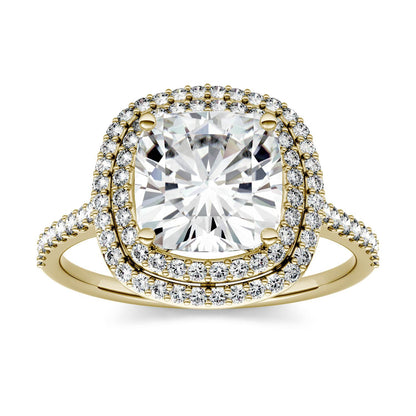 2.90 CTW Moissanite Halo Engagement Ring