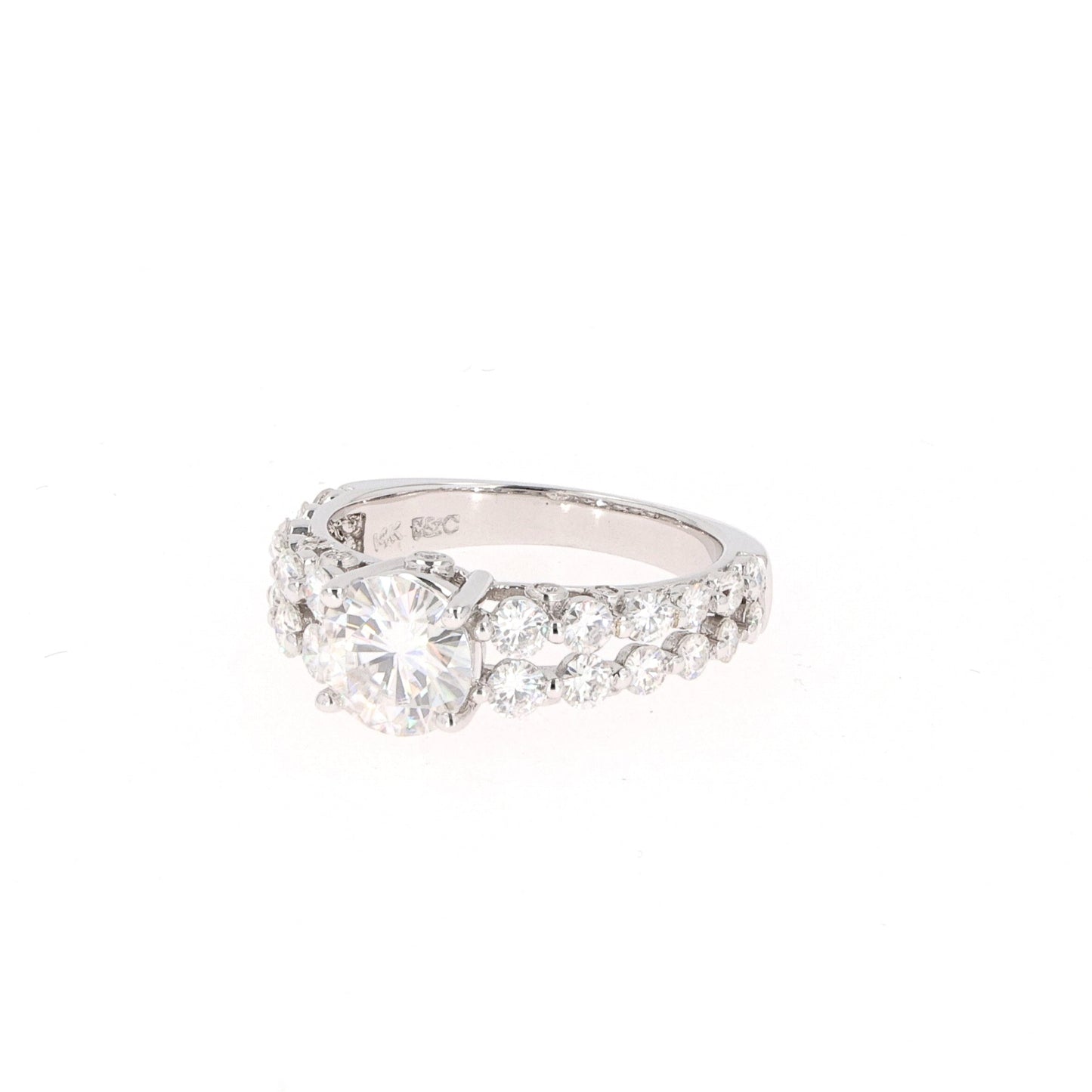 2.15 CTW Moissanite Solitaire Ring