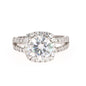 4.30 CTW Moissanite Halo Engagement Ring