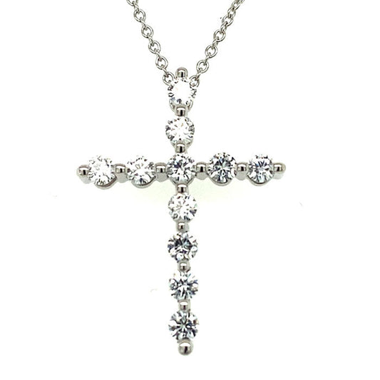 0.66 CTW Moissanite Cross Pendant