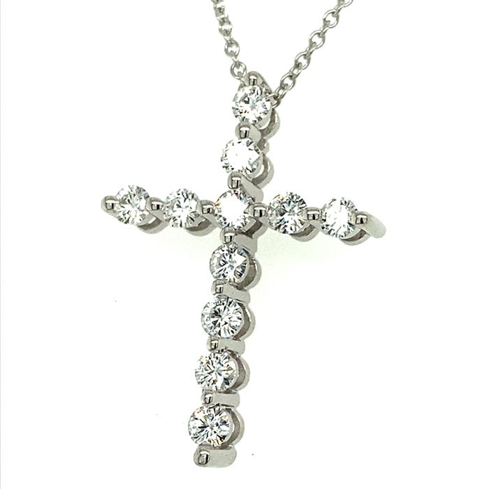 0.66 CTW Moissanite Cross Pendant