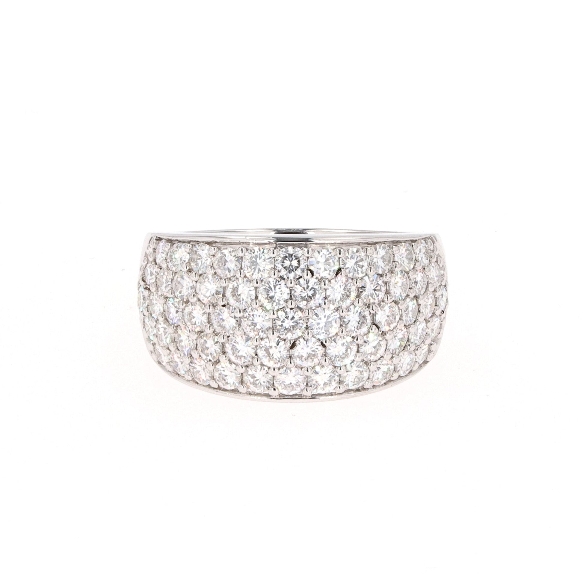 2.97 CTW Round Moissanite Pave Band