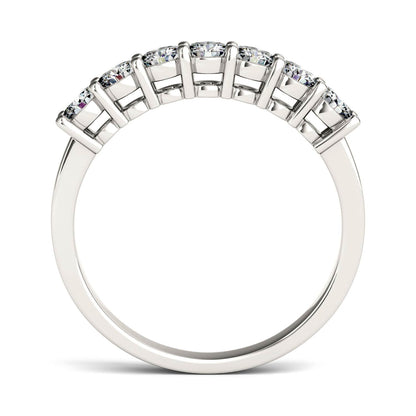 0.70 CTW Moissanite Seven-Stone Ring