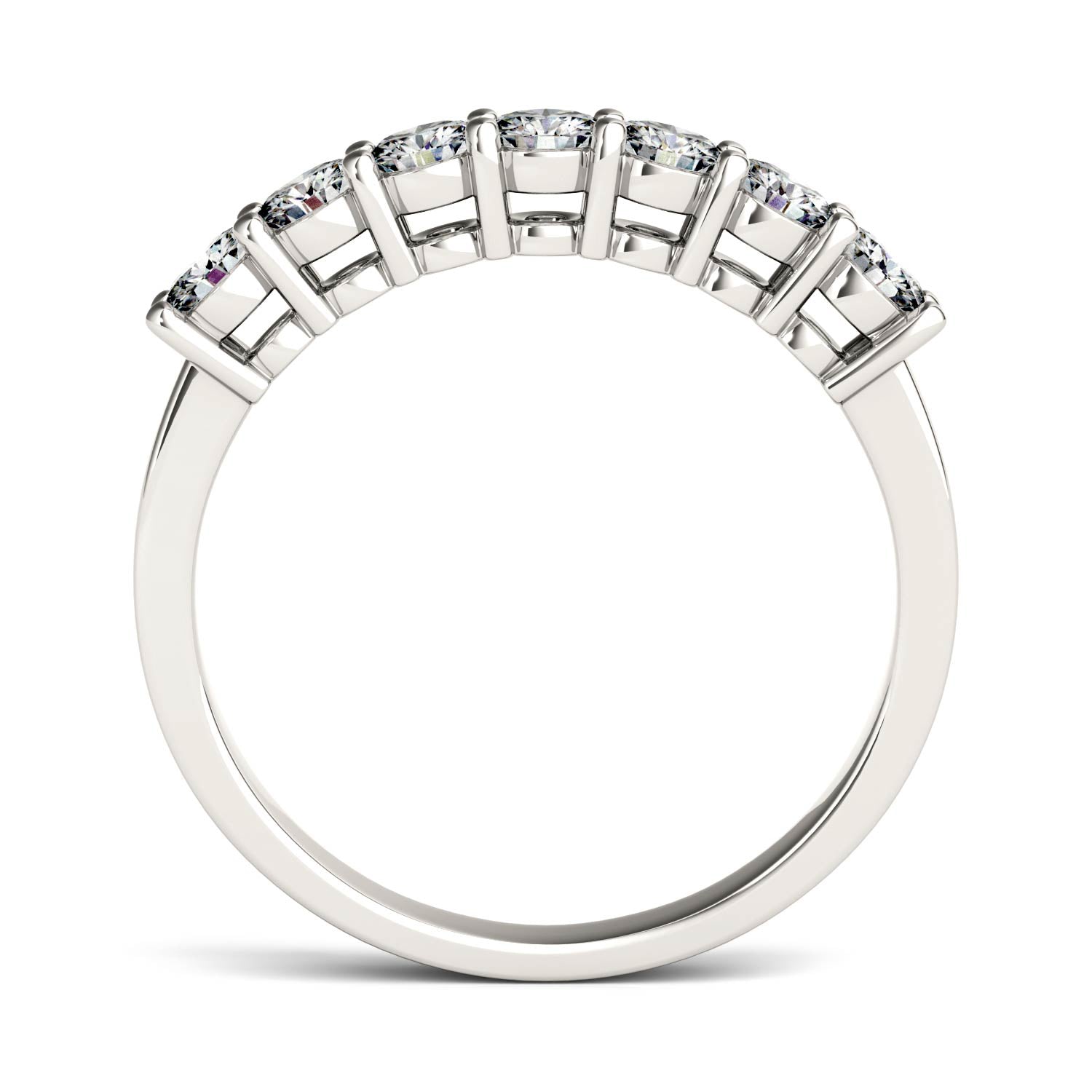 0.70 CTW Round Moissanite Anniversary Band