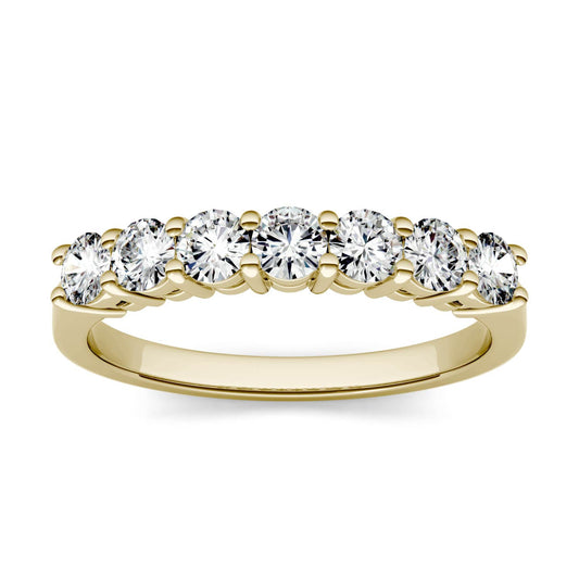 0.70 CTW Moissanite Seven-Stone Ring