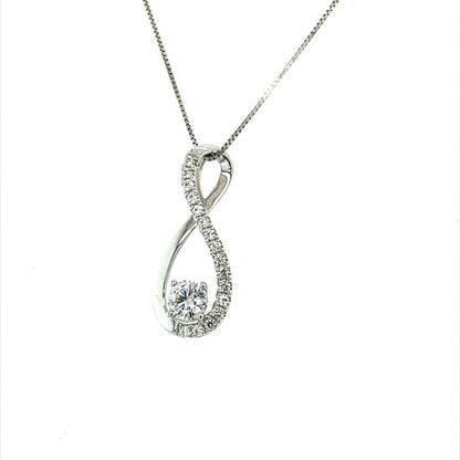 0.49 CTW Moissanite Teardrop Pendant