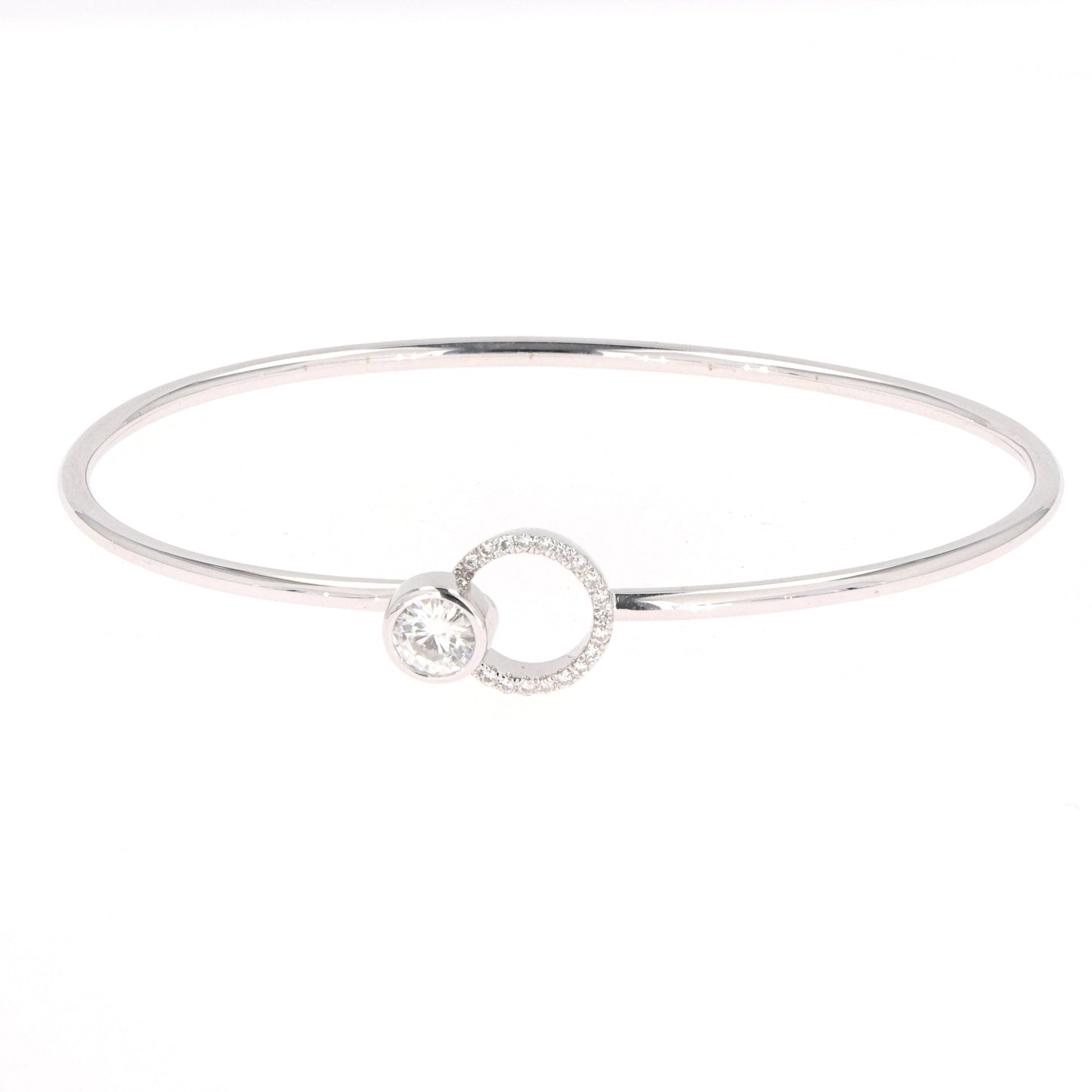 0.62 CTW Moissanite Bangle Bracelet