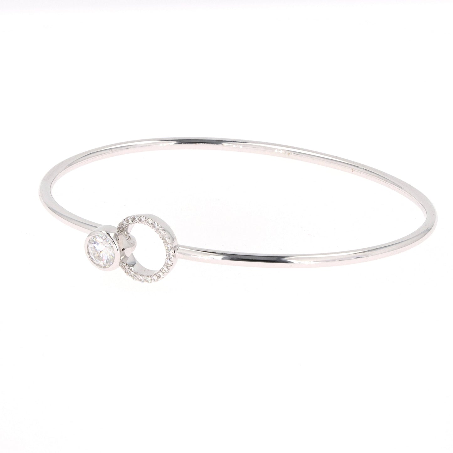 0.62 CTW Moissanite Bangle Bracelet