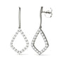 0.60 CTW DEW Moissanite Geometric Kite Drop Earrings