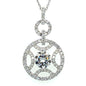 1.60 CTW Moissanite Drop Pendant