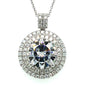 5.67 CTW Round Moissanite Double Halo Pendant