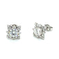 1.15 CTW Round Moissanite Halo Earrings